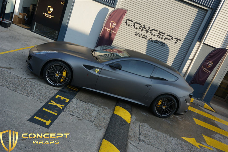 Ferrari FF_Charcoal_Vinyl wrapping